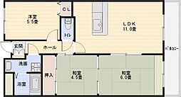 ルキア国分 3LDKの間取図画像
