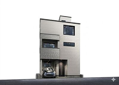 外観：建物完成予想パース※パースは設計図を基に描き起こした物で、実際とは異なる場合がございます