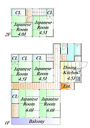 南角田駅 125万円