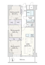 間取図画像 3LDK