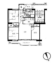 間取図画像 3LDK