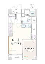 ライオンズマンション松原 1LDKの間取図画像
