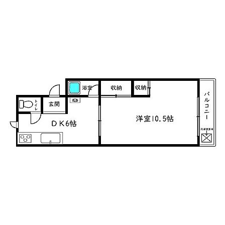 【間取り図】DKに隣接した洋室は、引き戸を開けて続き間としての利用も可能。合わせて約16.5帖の広々空間になります。2ヶ所の収納スペースが設けられており、空間を有効に使用できます。