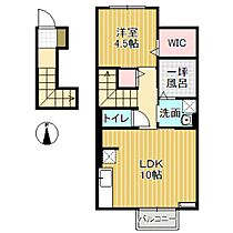 D-roomウィル 203 ｜ 富山県小矢部市綾子（賃貸アパート1LDK・2階・44.64㎡） その2