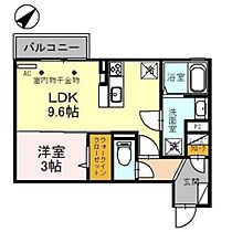 D-roomグランデ 207 ｜ 富山県小矢部市芹川（賃貸アパート1LDK・2階・34.63㎡） その2