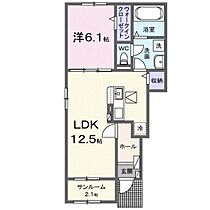 富山県砺波市栄町（賃貸アパート1LDK・1階・50.01㎡） その2