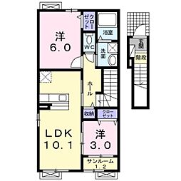 間取図画像 2LDK