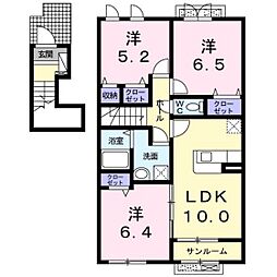 フォレスト・ブリエ 3LDKの間取図画像