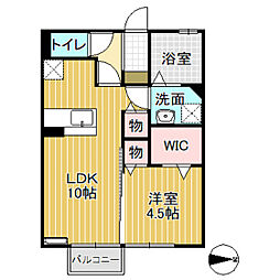 にゅうまごびれっじ 1LDKの間取図画像
