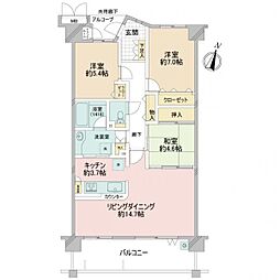 間取図画像 3LDK