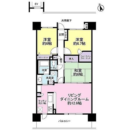 図面では分かりにくい広さ感。大きな家具の配置など、現地で体験してみて下さい。