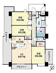 間取図画像 3LDK