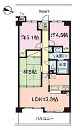 間取図画像 3LDK