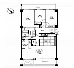 グランフォート・ユーカリが丘壱番館 4LDKの間取図画像