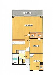 稲毛ファミールハイツ1棟 3LDKの間取図画像