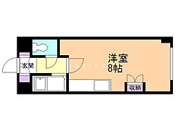 アルカーサ富岡 ワンルームの間取図画像