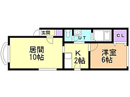 間取図画像 1LDK