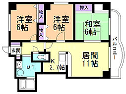 間取図画像 3LDK