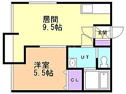 ジェラン小樽1st 1LDKの間取図画像