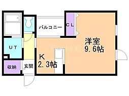 Praha 1Kの間取図画像