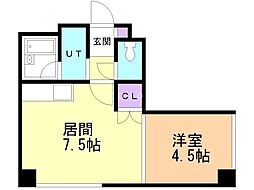 マリンビュー船見坂 1LDKの間取図画像