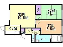 Casaグラン・イル 2LDKの間取図画像