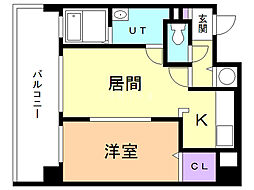 オタルベイサイドシティ7 1LDKの間取図画像