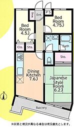 メゾン・ド・モア 3DKの間取図画像