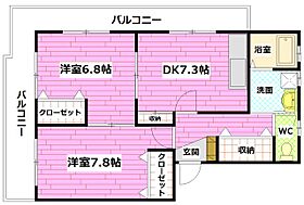 エーデルワイス  ｜ 広島県広島市安芸区矢野西4丁目（賃貸マンション2DK・2階・52.60㎡） その2