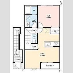 間取図画像 1LDK