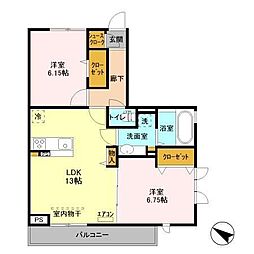 間取図画像 2LDK