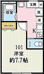 間取図画像 1K