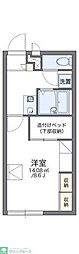レオパレススペシャルステージB 1Kの間取図画像