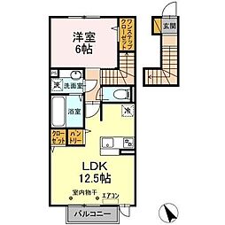 カラマハレ 1LDKの間取図画像