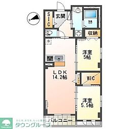 (仮称)千葉市中央区2丁目新築店舗マンション 2LDKの間取図画像