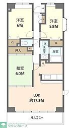 グランデージ八千代中央 3LDKの間取図画像