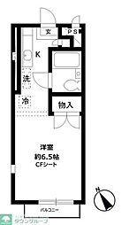 ウッディーハウス 1Kの間取図画像