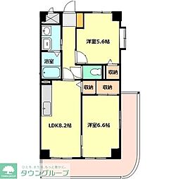 RICHEヤマダ 2LDKの間取図画像
