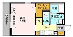 フェリーチェ緑が丘 1Kの間取図画像