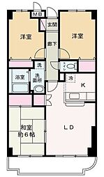 八千代TYプラザA棟 3LDKの間取図画像