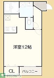 GRACIM_02 ワンルームの間取図画像