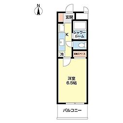 サウスウィングsSoga 1Kの間取図画像