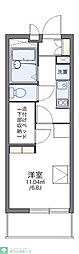 レオパレスドエルシンヤマ 1Kの間取図画像