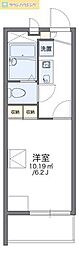 レオパレスグリーンヒルズ 1Kの間取図画像