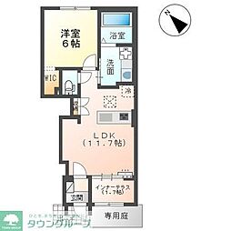 (仮称)千葉市中央区大森町アパート 1LDKの間取図画像
