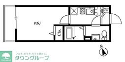 モダンアパートメント津田沼EAST 1Kの間取図画像