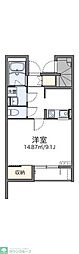 レオネクストREVE 1Kの間取図画像