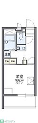 レオパレスセンタービレッジ2 1Kの間取図画像