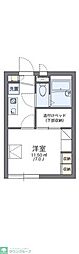レオパレスアンセストラル 1Kの間取図画像