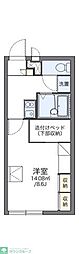 レオパレスホークヒルズ 1Kの間取図画像